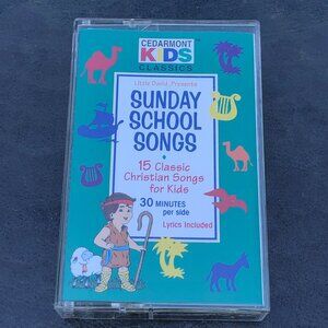 Vintage 1995 Sunday School Songs by Cedarmont Kids Cassette tape